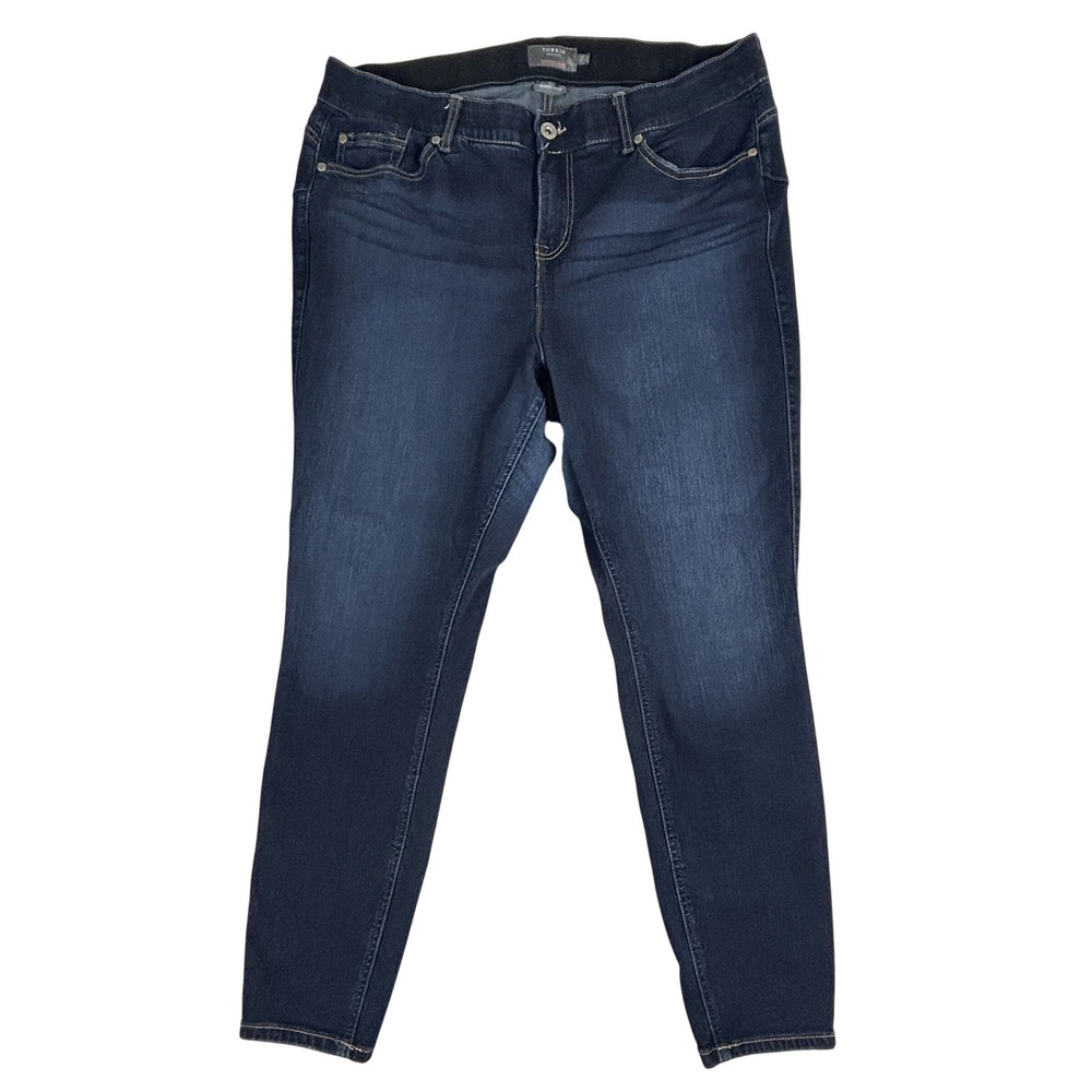 Torrid Bombshell Skinny Jeans Womens 20R Dark Wash Premium Stretch Blue Denim